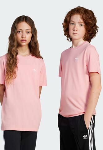 ADIDAS ORIGINALS - Camiseta 'Trefoil Essentials' en rosa: frente
