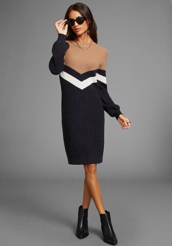 LAURA SCOTT Knitted dress in Black