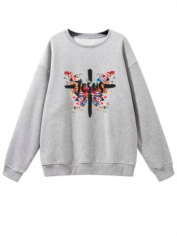 GORHEY Sweatshirt‌ in Grau: Vorderseite