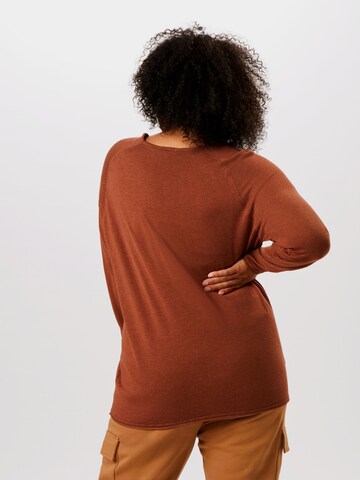 Pullover di ONLY Carmakoma in marrone