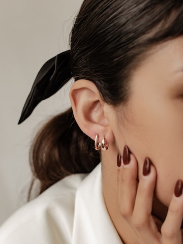 Boucles d'oreilles 'Dome Hoop' Hey Happiness en or