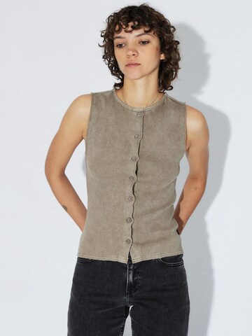 Dr. Denim Bodywarmer 'Lilja' in Beige