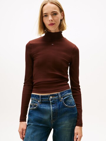 Tommy Jeans Shirt in Braun: Vorderseite