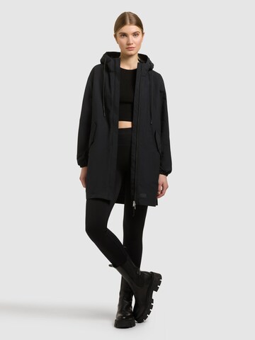 Manteau mi-saison 'Ameti' khujo en noir