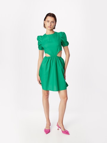 Monki Платье в Зеленый: спереди