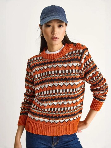 Bianco Lucci Sweater in Orange: front