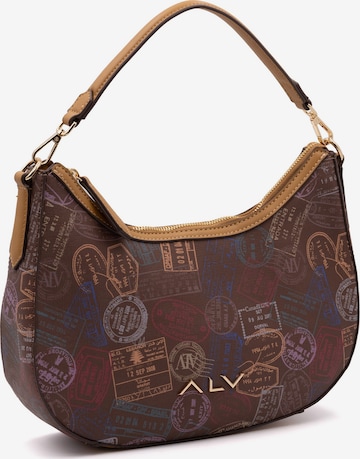 ALV By Alviero Martini Schoudertas in Bruin: voorkant