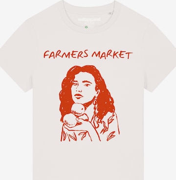 Watapparel Shirt 'Farmers market' in White: front