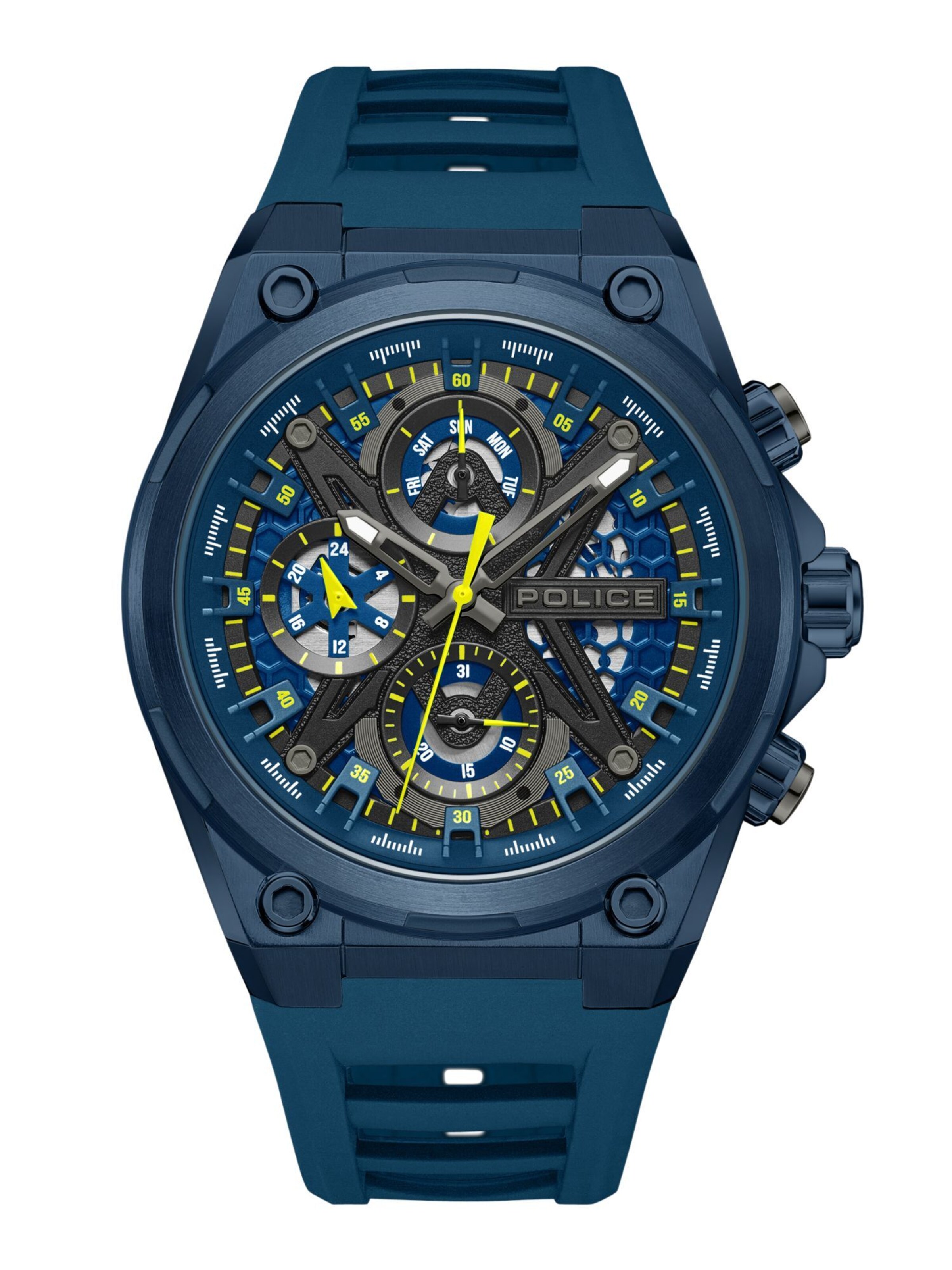POLICE Analog watch 'Sonic' in Blue: front