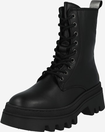 Apple of Eden Lace-Up Ankle Boots 'DARCY' in Black: front