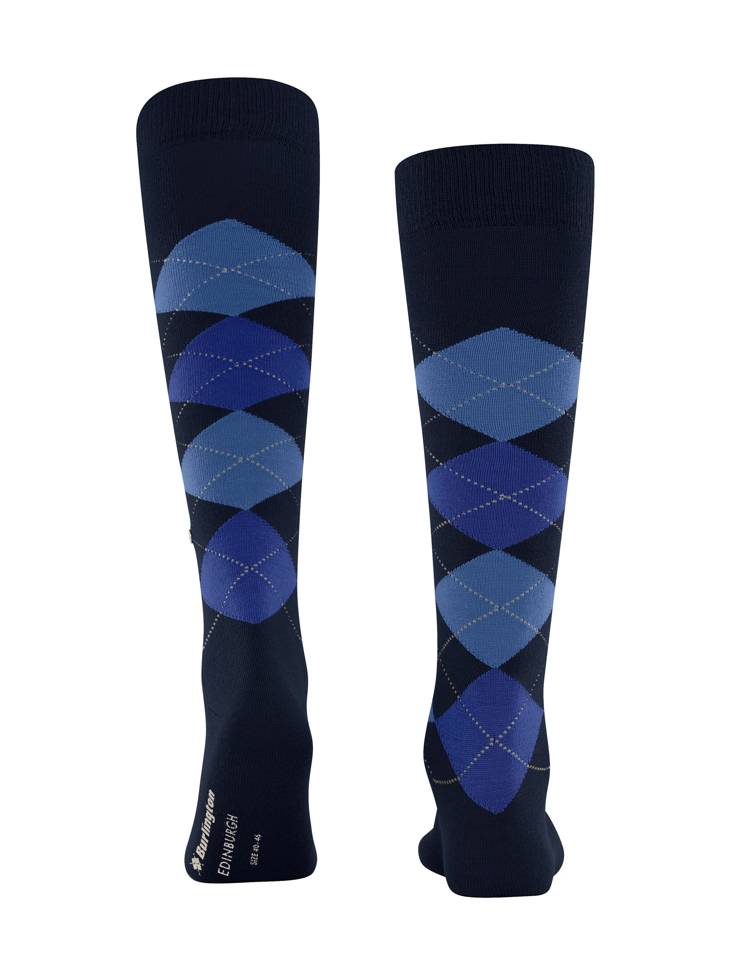 BURLINGTON Knee High Socks 'Edinburgh' in Blue