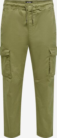 Only & Sons Regular Cargo Pants in Brown: front