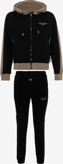 Tom Barron Trainingsanzug in schwarz, Produktansicht