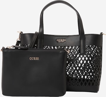 GUESSRučna torbica 'LETTY' - crna boja: prednji dio