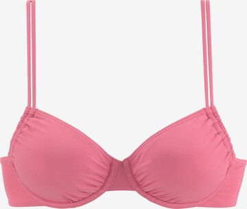 LASCANA Bikini Top in Pink: front