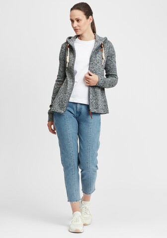 Oxmo Fleecejacke 'Thory' in Grau