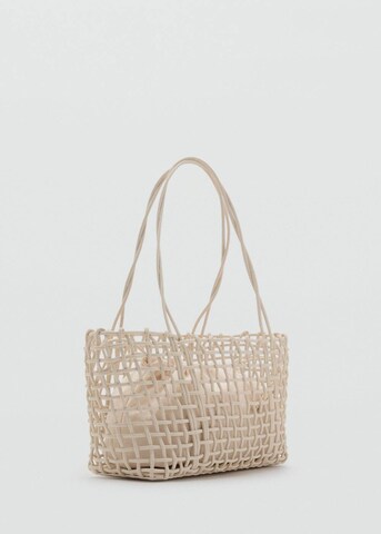MANGO Shoulder Bag 'Espa' in White