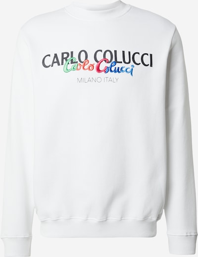 Carlo Colucci Collegepaita värissä taivaansininen / vaaleanvihreä / musta / valkoinen, Tuotenäkymä