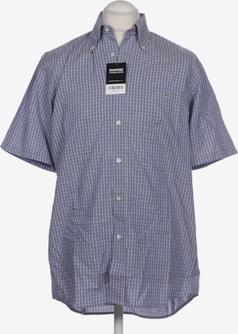 LACOSTE Button Up Shirt in L in Blue: front