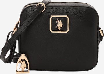 U.S. POLO ASSN. Чанта с презрамки в черно: отпред