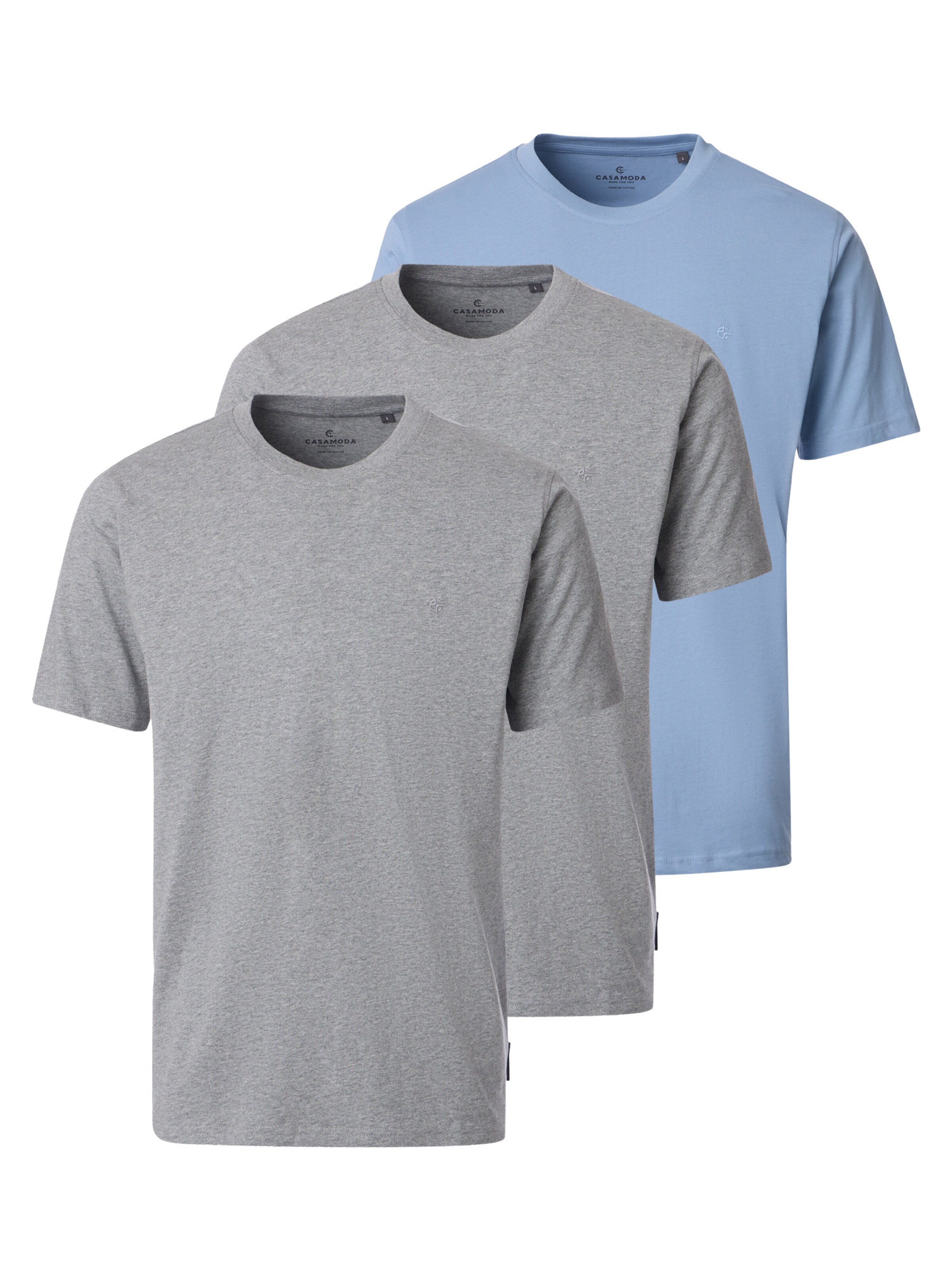 CASAMODA Shirt 'Basic' in Blue: front