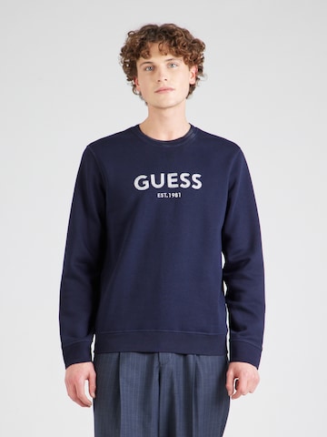 GUESS Majica | modra barva: sprednja stran