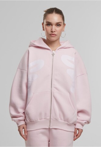 Felicious Sweatvest in Roze: voorkant