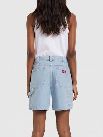 DICKIES Baggy Jeans '993 7 INCH CARPENTER SHORT VINTAGE BLUE' in Blue