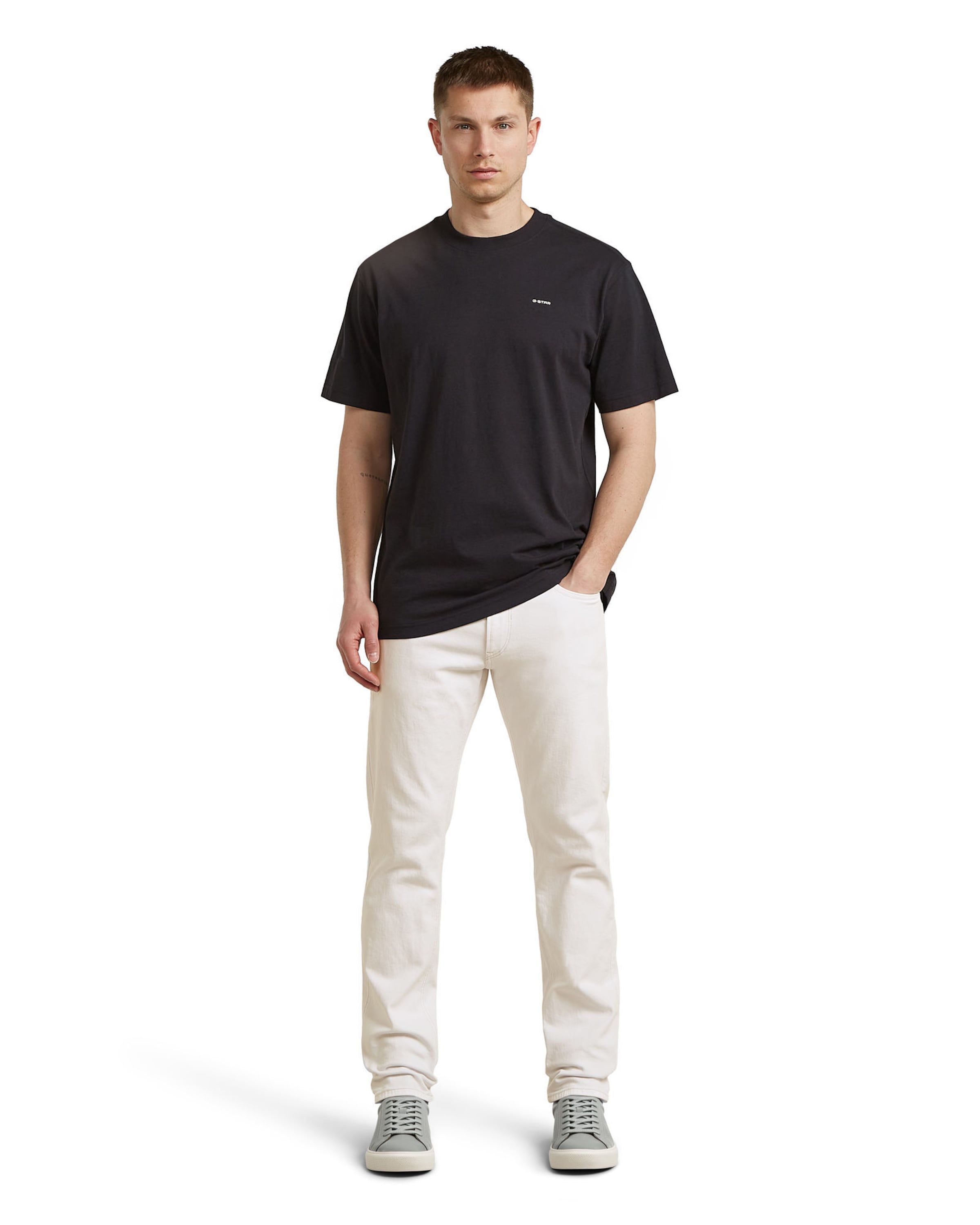 G-STAR Regular Jeans - 'Mosa Straight Jeans' in Weiß