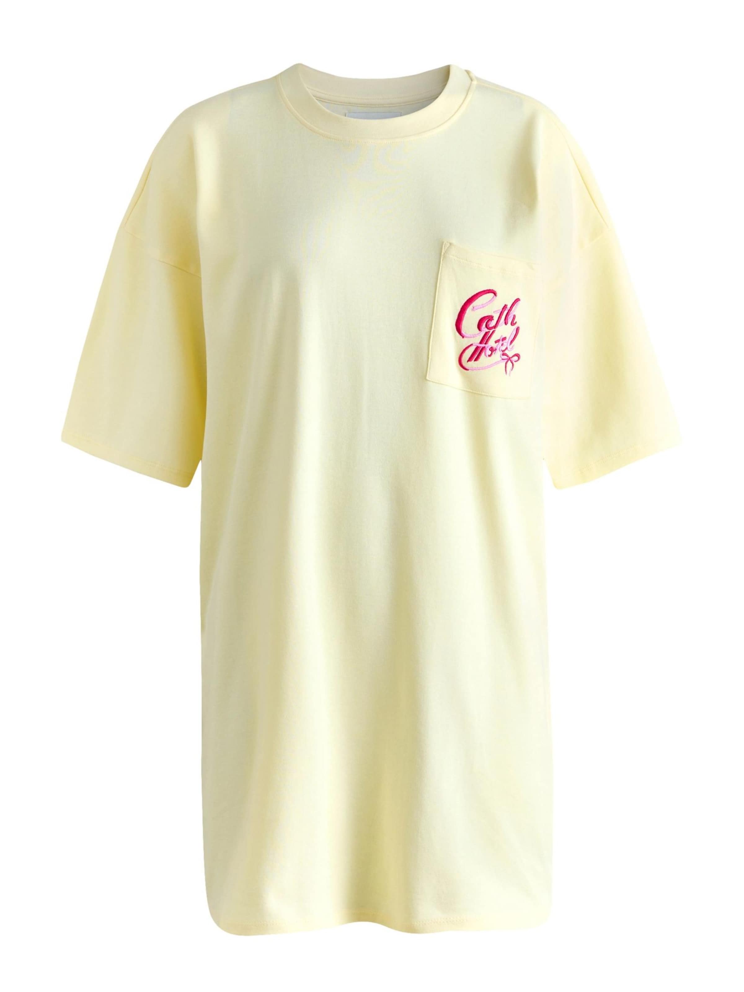 Cămăşi de noapte de la Cath Kidston pe galben: față