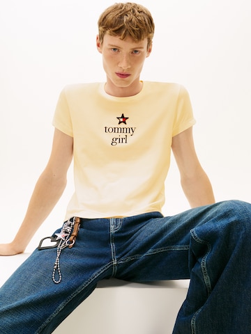 Tommy Jeans Koszulka w kolorze beżowy