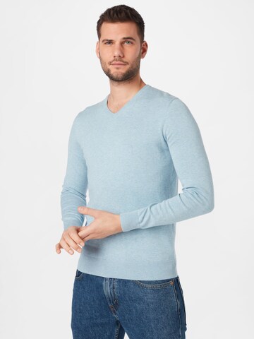 TOM TAILOR Regular fit Sweater in Blue: front