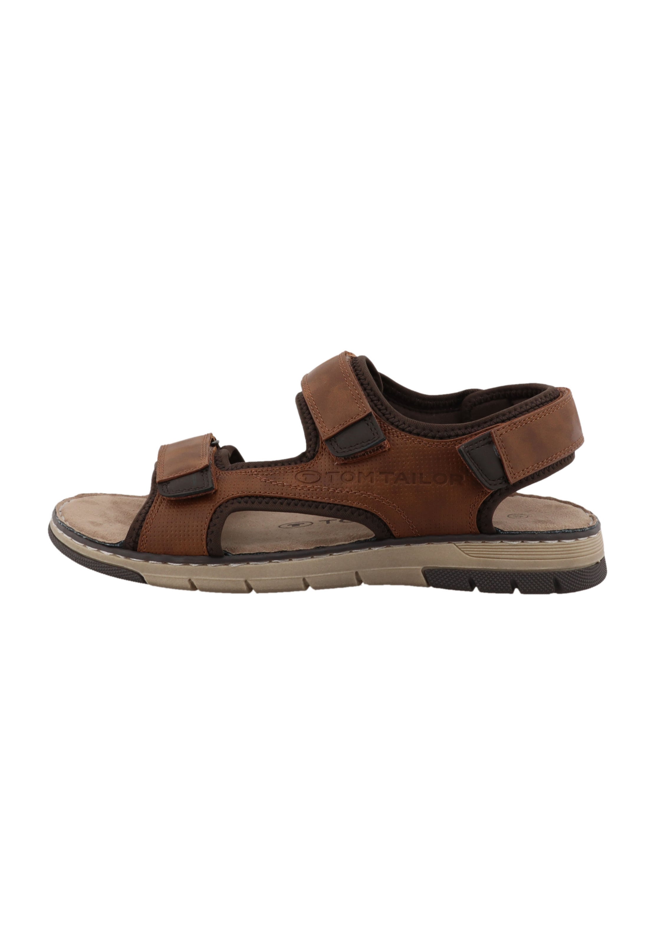 TOM TAILOR Trekking sandal in Brown: front