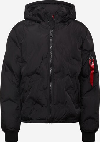 ALPHA INDUSTRIES Overgangsjakke i sort: forside