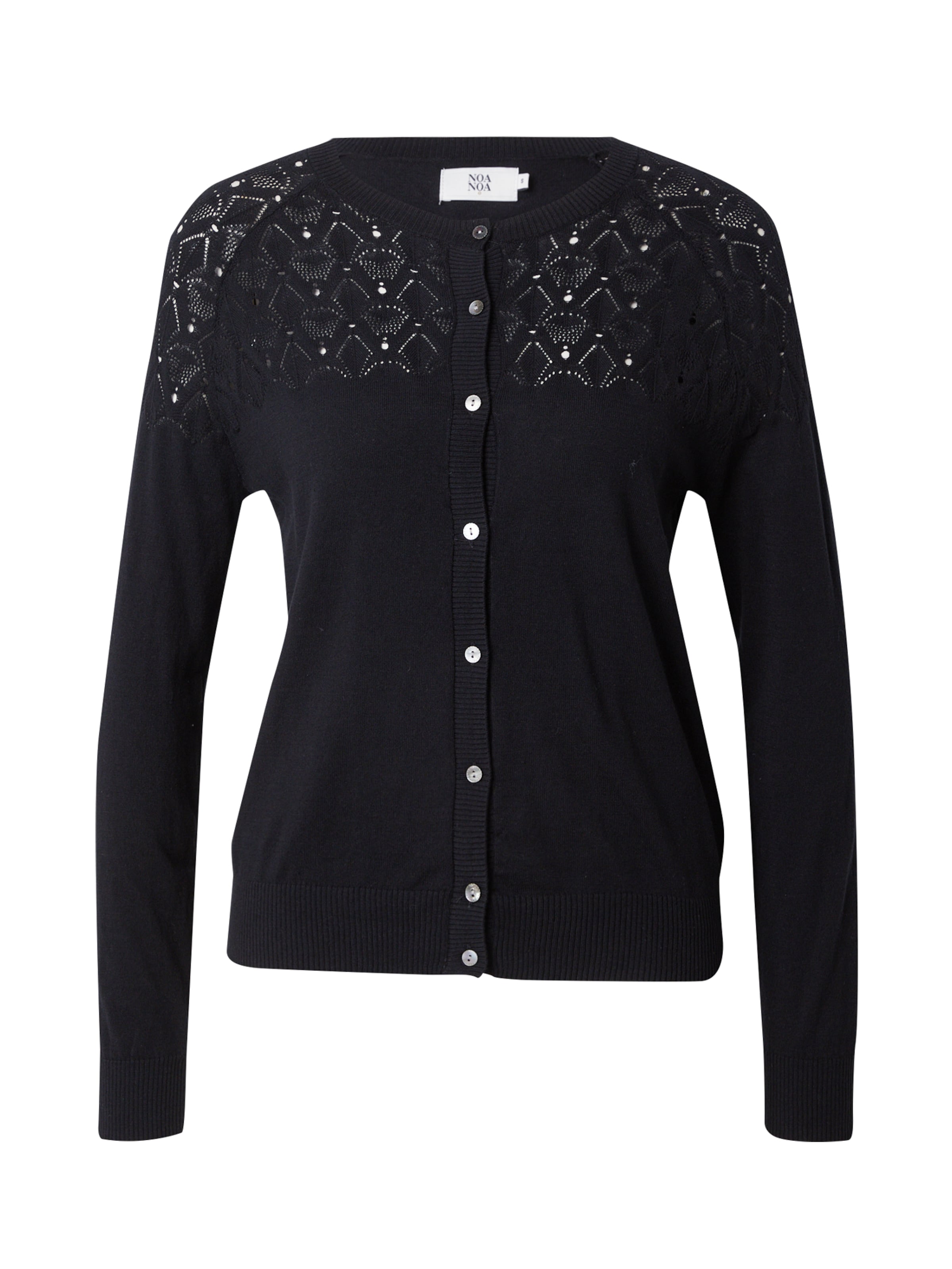 Cardigan 'Clara' Noa Noa en noir : devant