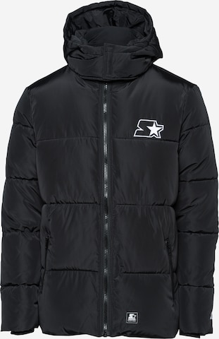 Starter Black Label Regular Fit Winterjacke in Schwarz: predná strana