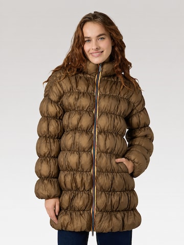 Veste d’hiver 'JIN' K-Way en marron : devant