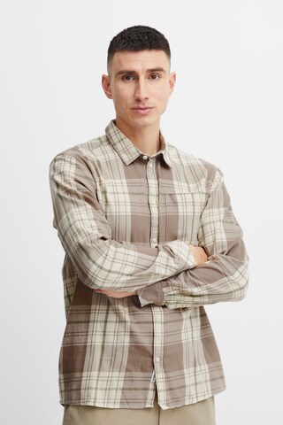 !Solid Comfort Fit Hemd in Beige: Vorderseite