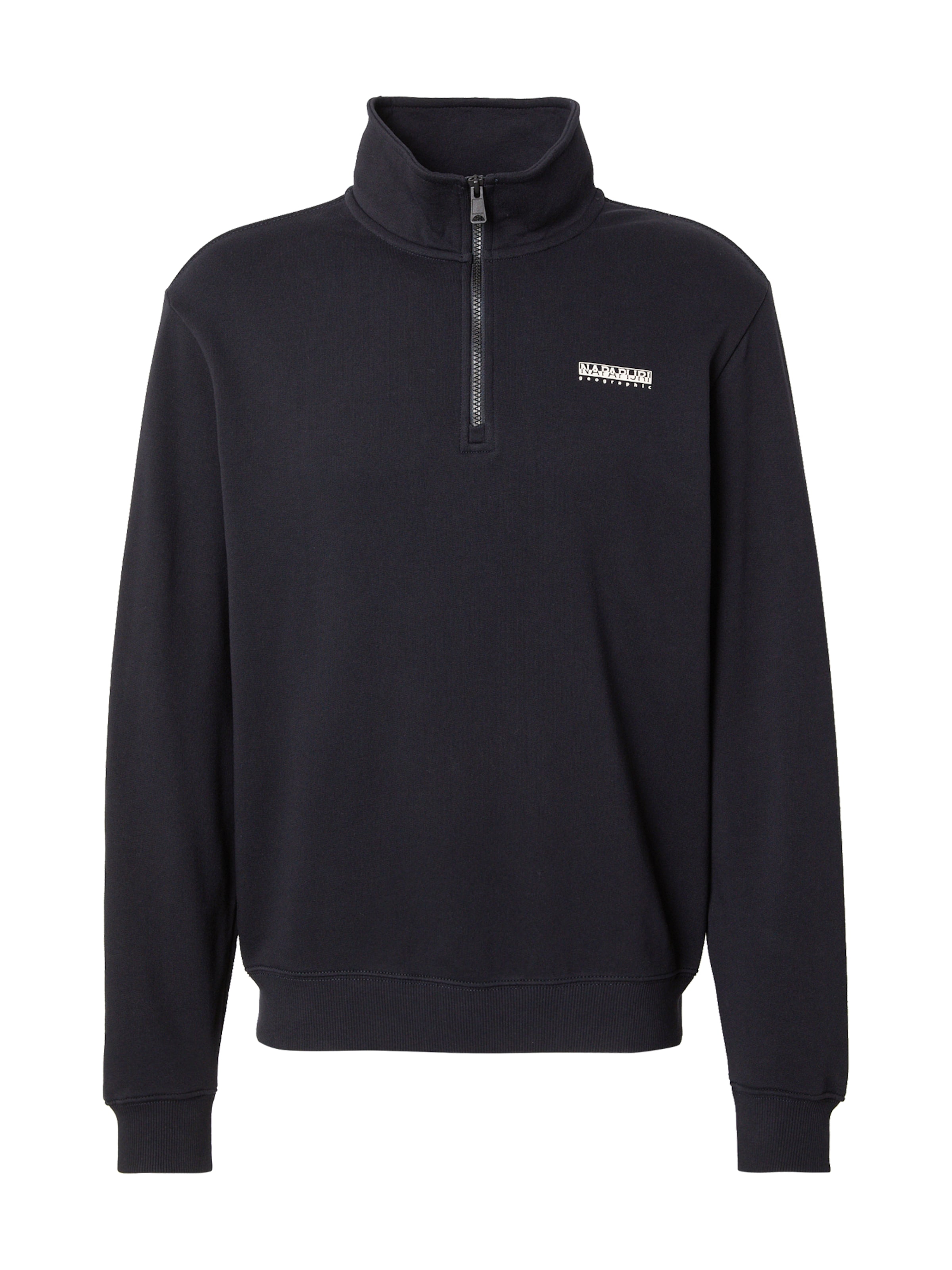 NAPAPIJRI Μπλούζα φούτερ σε μαύρο: μπροστά