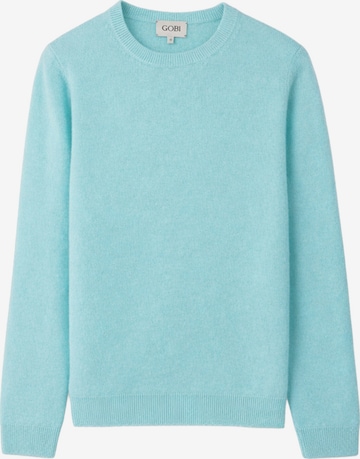 GOBI Cashmere Neulepaita 'Women's Essential Cashmere Crewneck Sweater' värissä sininen: etupuoli