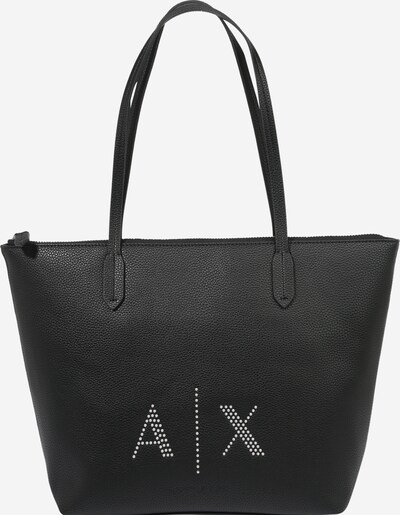 ARMANI EXCHANGE Nakupovalna torba | črna / srebrna barva, Prikaz izdelka
