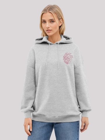 Sweat-shirt 'Anatomic Herz' F4NT4STIC en gris : devant
