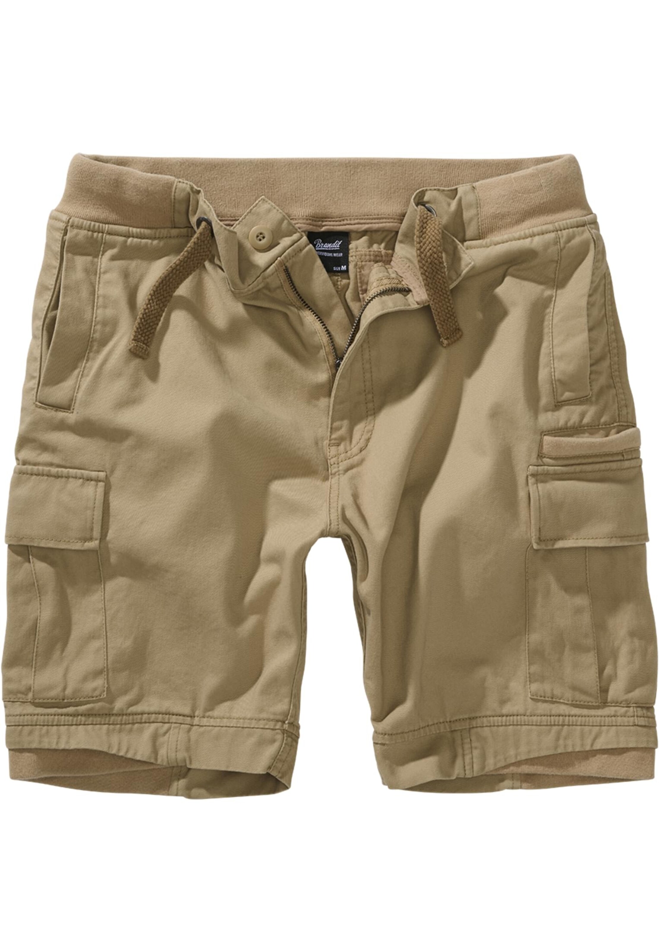 Brandit Cargo trousers 'Packham' in Beige: front