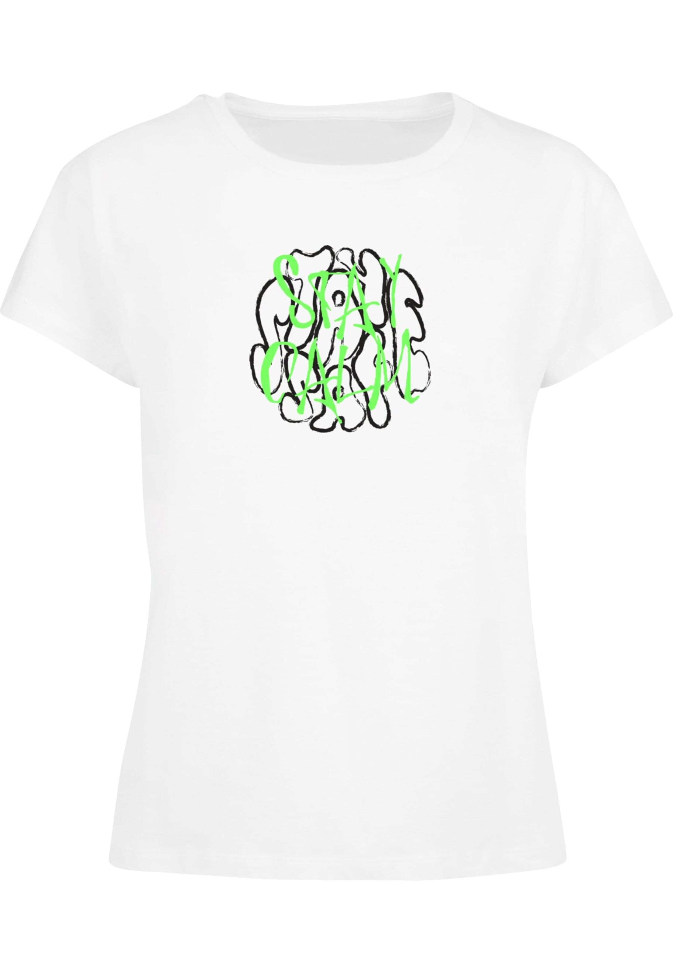 Maglietta 'Stay Safe' di Merchcode in bianco: frontale