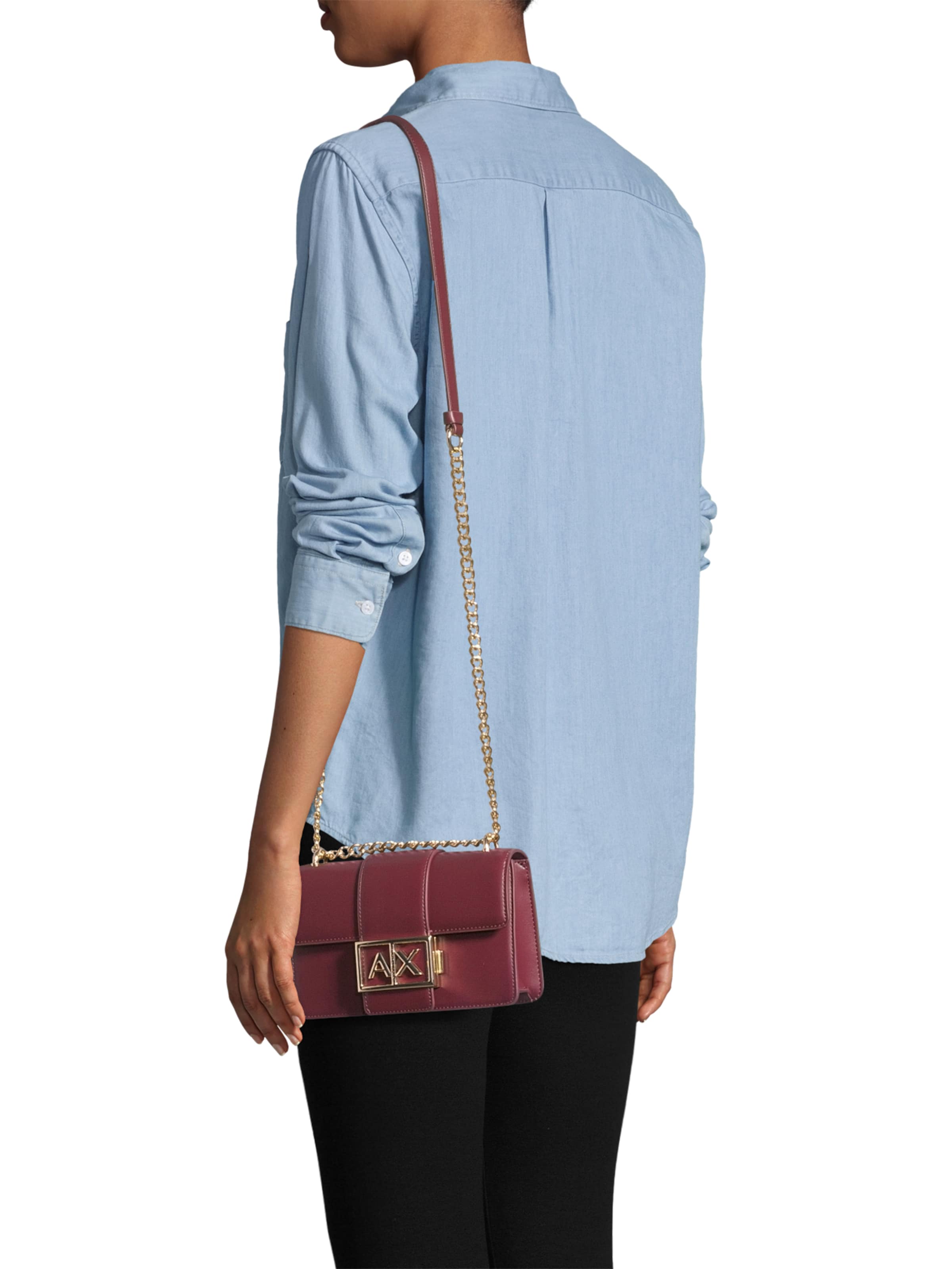 ARMANI EXCHANGE Τσάντα ώμου 'JODIE' σε καφέ