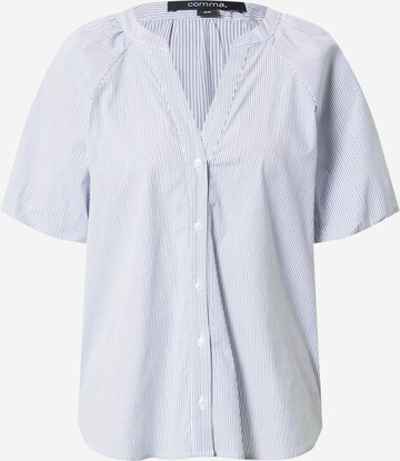 COMMA Blouse in Blue: front