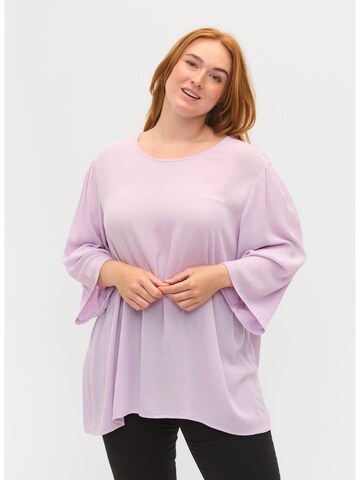 Zizzi - Blusa 'EROSE' em roxo: frente