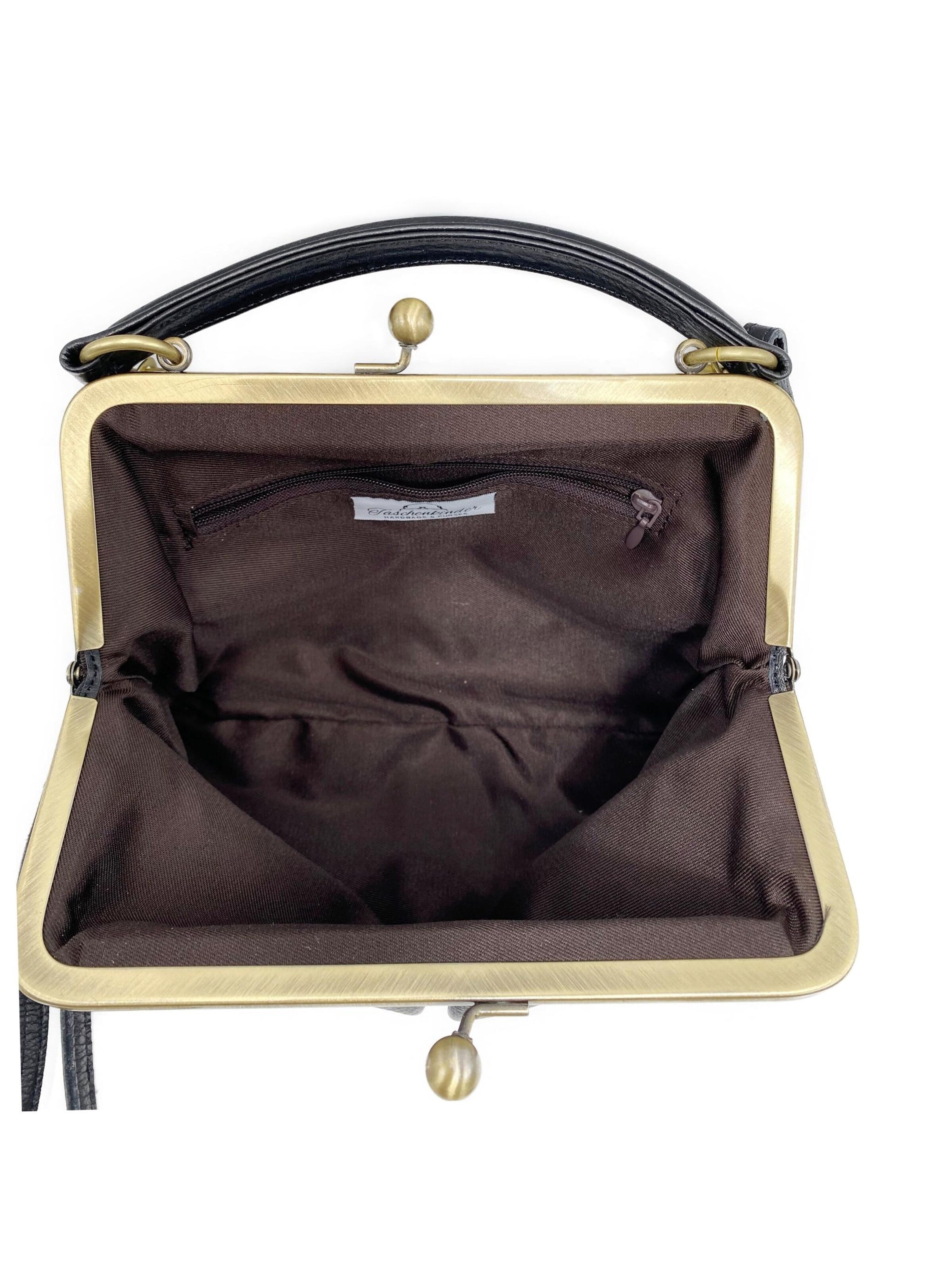 Sacs à main 'Kleine Olive – Leder Handtasche & Umhängetasche' Taschenkinder en noir