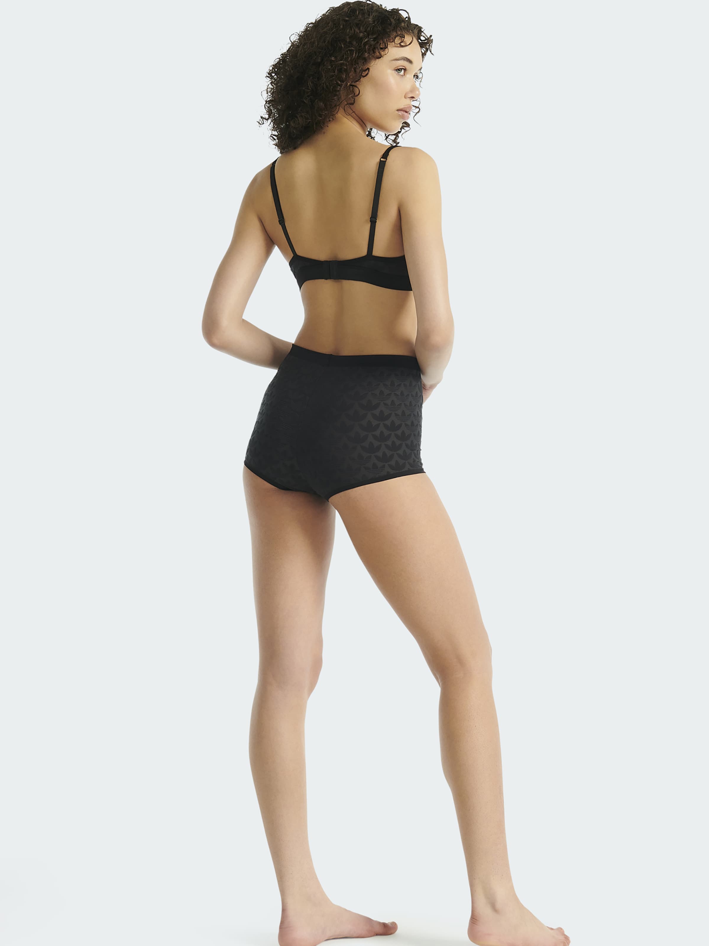 ADIDAS ORIGINALS Panty ' Microterrot Monogram ' in Black