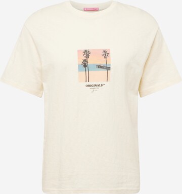 T-Shirt 'ARUBA' JACK & JONES en beige : devant